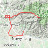 Mapa Turbacz - Stare Wierchy - Nowy Targ